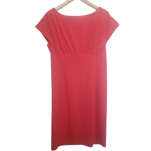 CALVIN KLEIN Capelet Empire-Waist Sheath Dress: size 16 - Picture 4 of 13